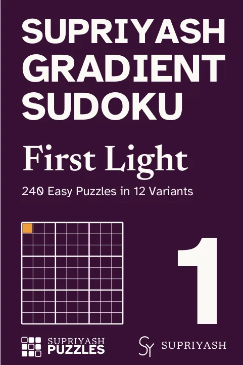 Front cover of Supriyash Gradient Sudoku: First Light